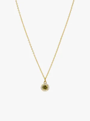 August Birthstone Necklace