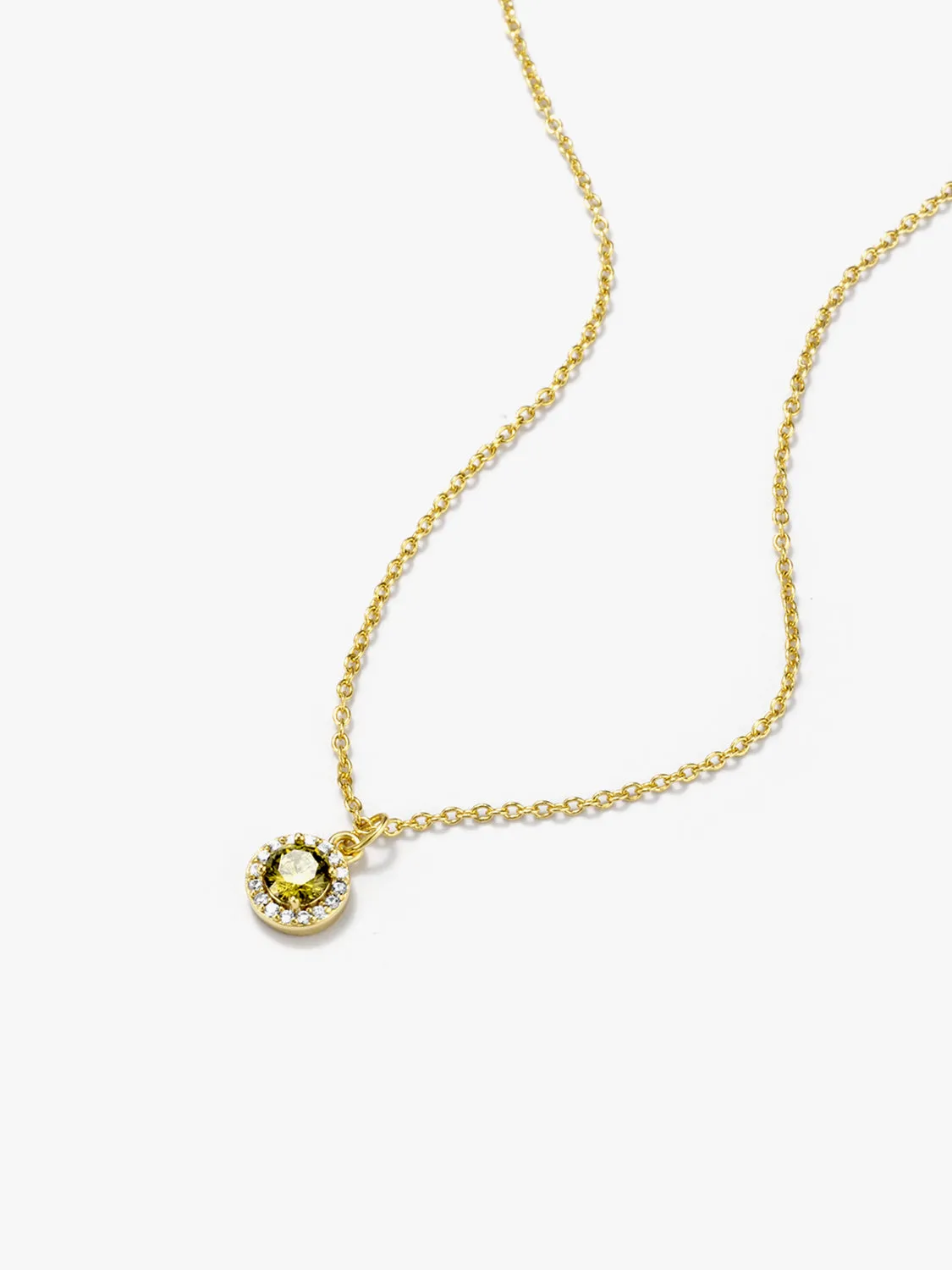 August Birthstone Necklace