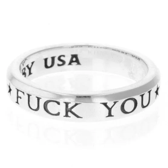 Fuck You Stackable Ring