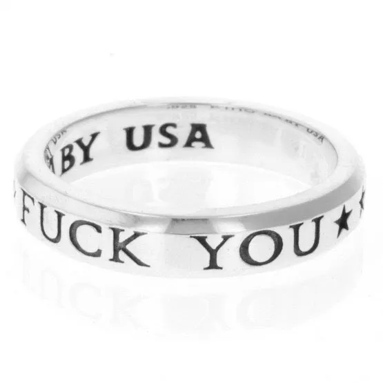 Fuck You Stackable Ring