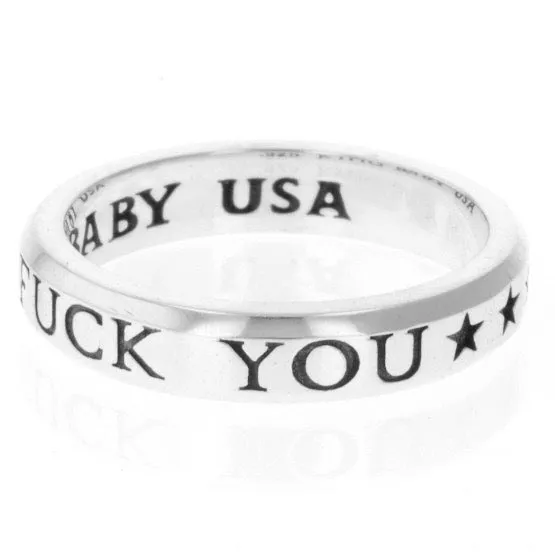 Fuck You Stackable Ring