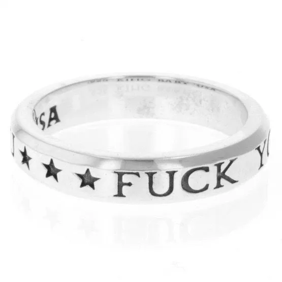 Fuck You Stackable Ring