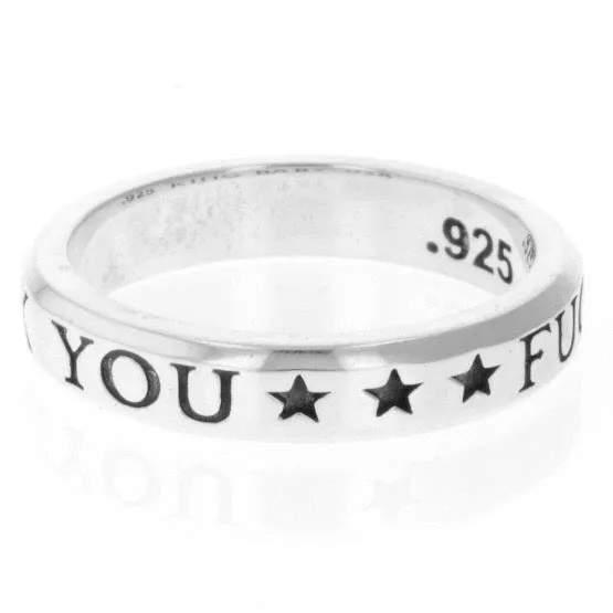 Fuck You Stackable Ring