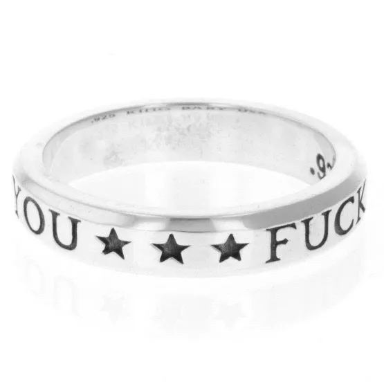 Fuck You Stackable Ring