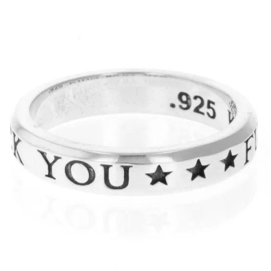 Fuck You Stackable Ring