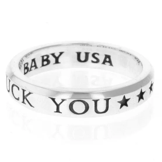 Fuck You Stackable Ring