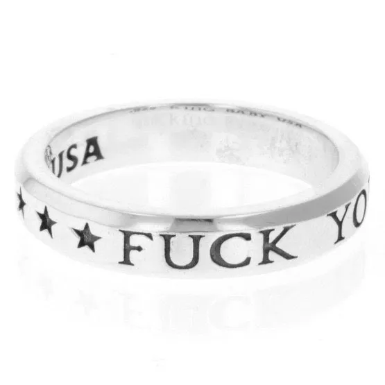 Fuck You Stackable Ring