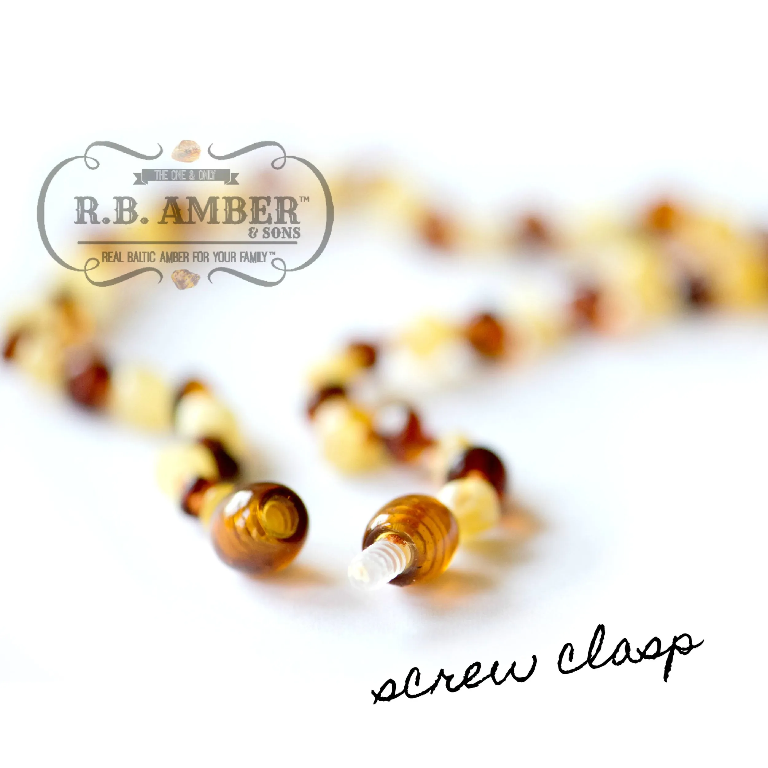 Kids | Lapis Lazuli   Cognac Amber Necklace