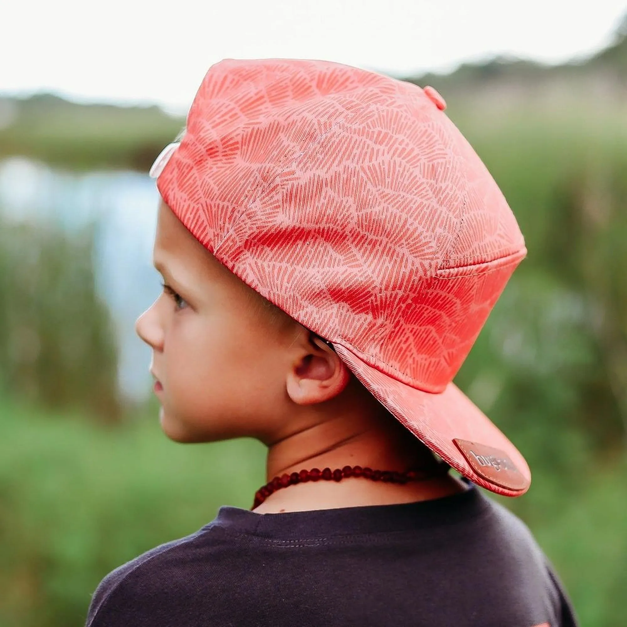 Kids | Lapis Lazuli   Raw Cognac Amber Necklace