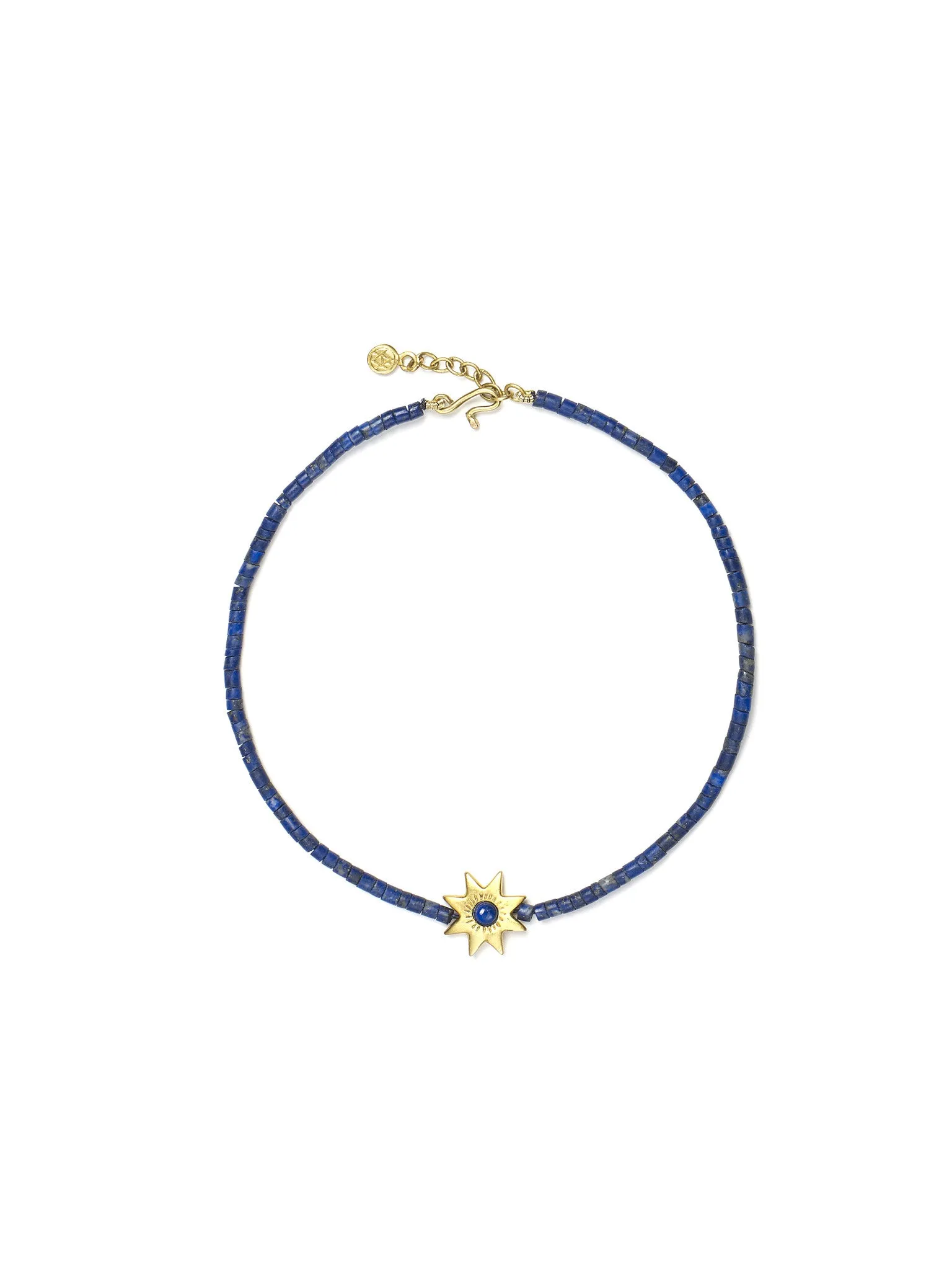 Lapis Bead Bracelet with Lapis Star