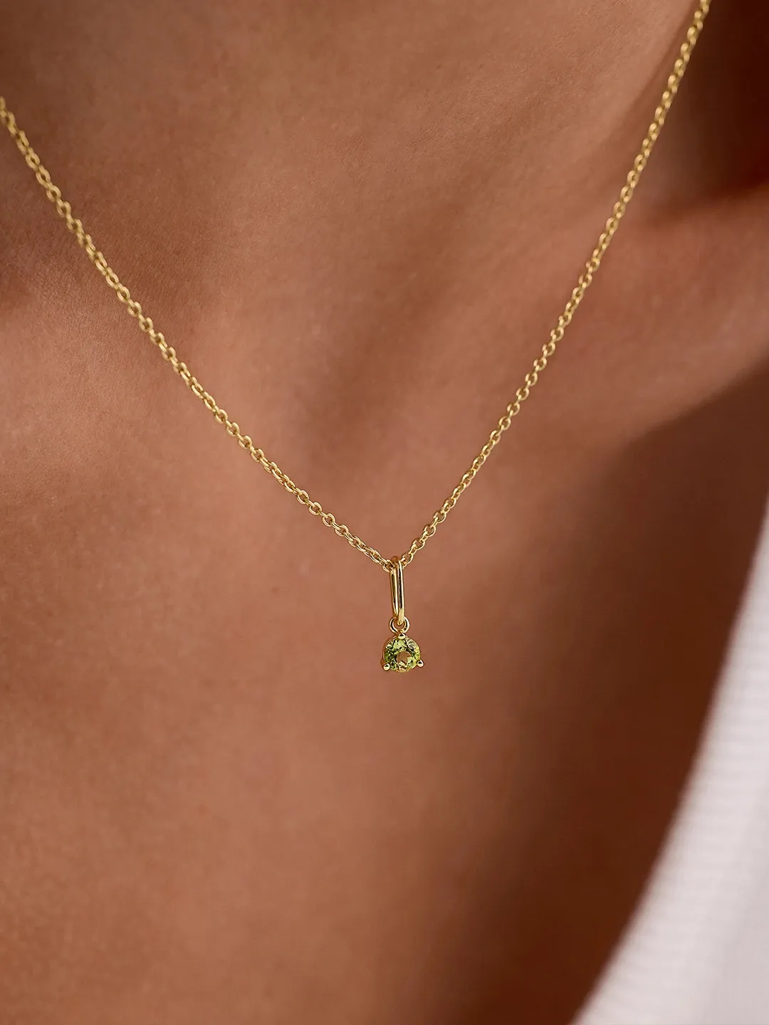 Peridot Necklace Charm