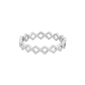 Stackable Chain Band- Sterling Silver