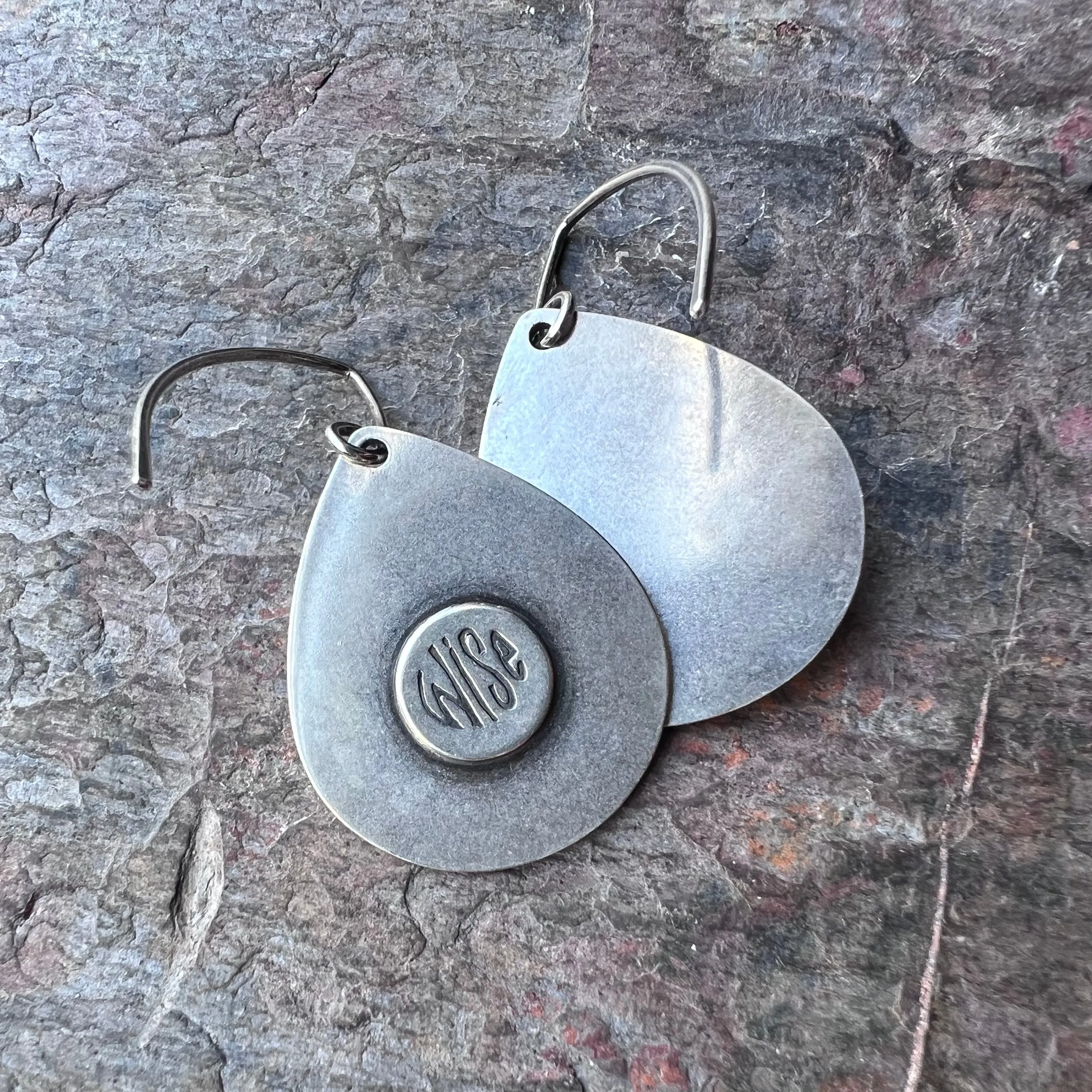 Sterling Silver Lapis Earrings Genuine Lapis Lazuli Blue Natural Stone Teardrop Dangle Earrings One of a Kind Handmade Jewelry