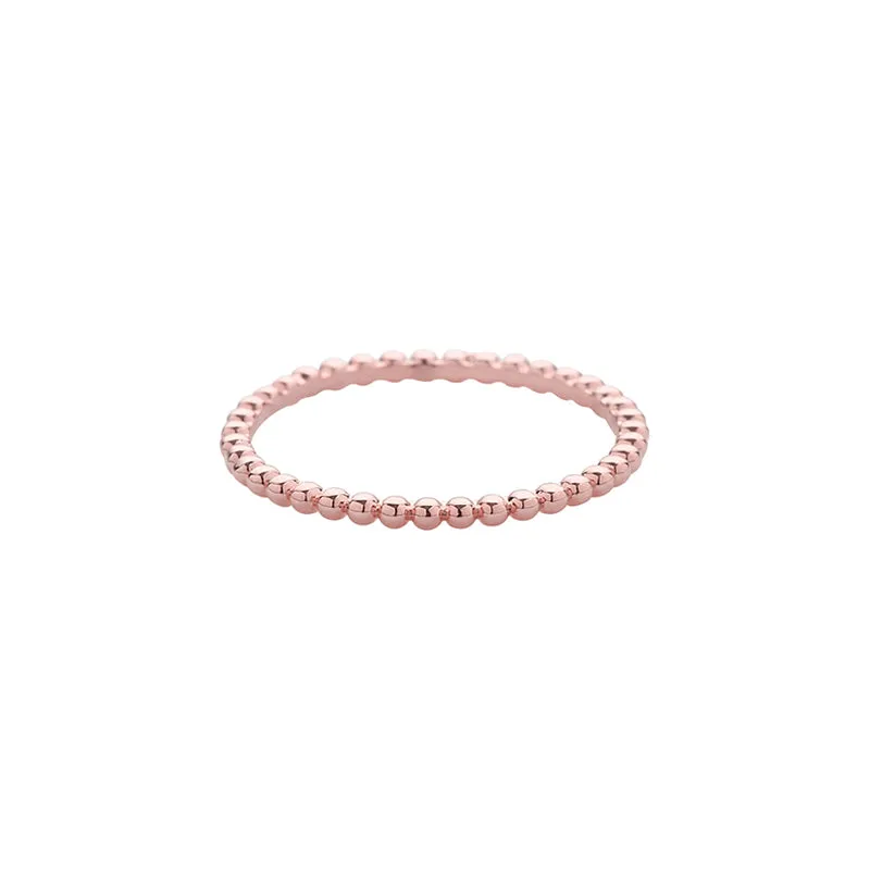 Thin Dots Ring- Sterling Silver
