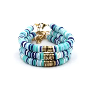 Turquoise and White Bracelet