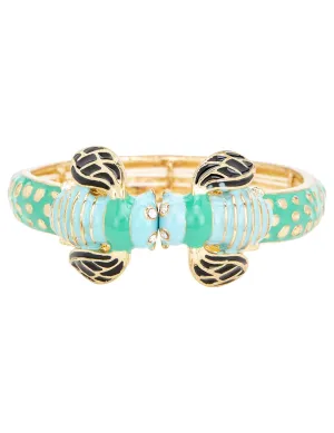 Turquoise Boho Bee Bangle Bracelet