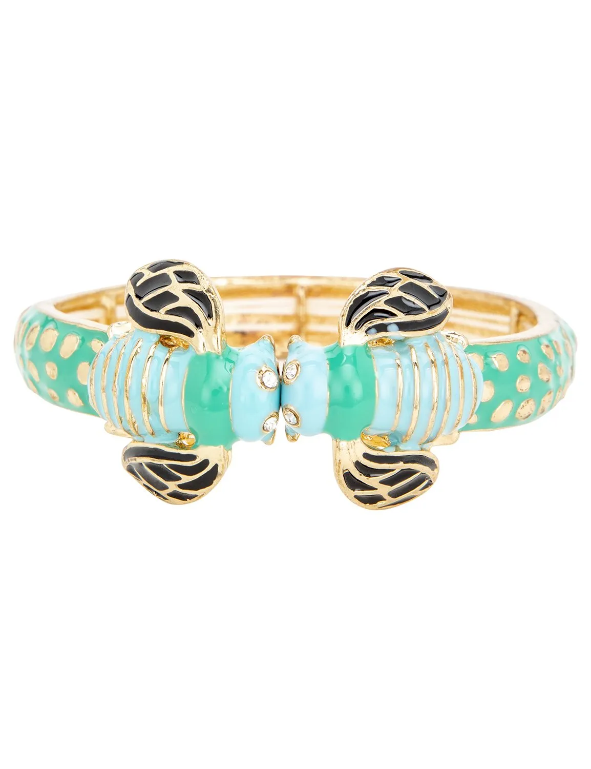 Turquoise Boho Bee Bangle Bracelet