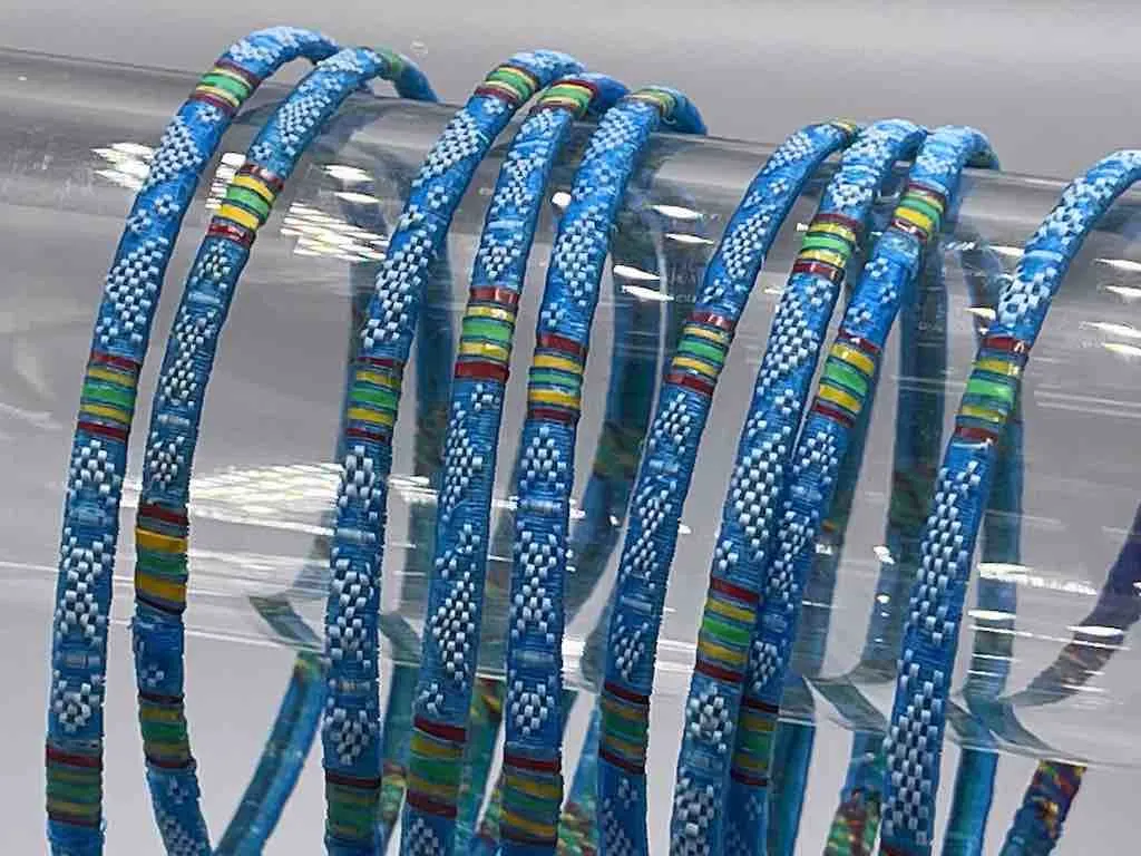 Very Thin Finest Design Recycled Plastic Bracelet - Turquoise